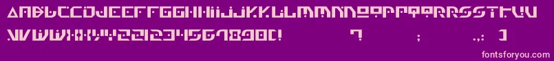 Gen4 Font – Pink Fonts on Purple Background