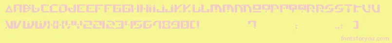 Gen4 Font – Pink Fonts on Yellow Background