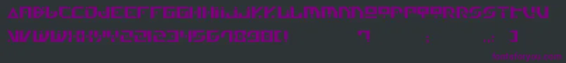 フォントGen4 – 黒い背景に紫のフォント
