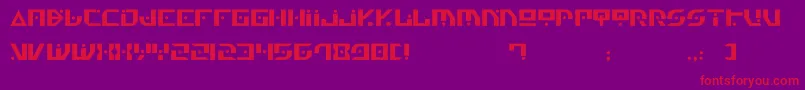 Gen4 Font – Red Fonts on Purple Background