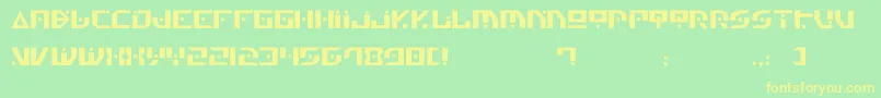 Gen4 Font – Yellow Fonts on Green Background