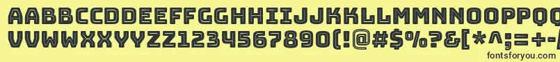 BungeeInline Font – Black Fonts on Yellow Background