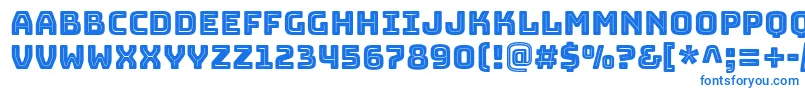 BungeeInline Font – Blue Fonts on White Background