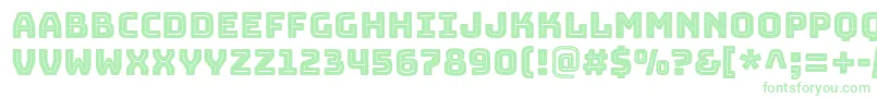 BungeeInline Font – Green Fonts on White Background