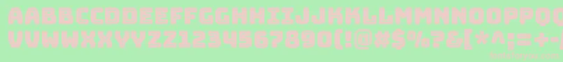 BungeeInline-fontti – vaaleanpunaiset fontit vihreällä taustalla