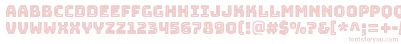 BungeeInline-fontti – vaaleanpunaiset fontit valkoisella taustalla