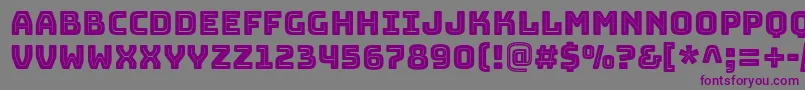 BungeeInline-Schriftart – Violette Schriften auf grauem Hintergrund