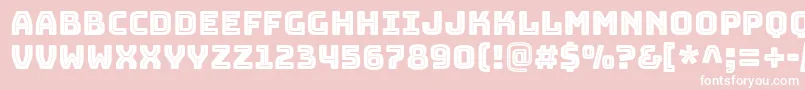 BungeeInline-Schriftart – Weiße Schriften auf rosa Hintergrund