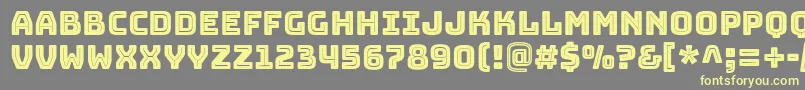 BungeeInline Font – Yellow Fonts on Gray Background