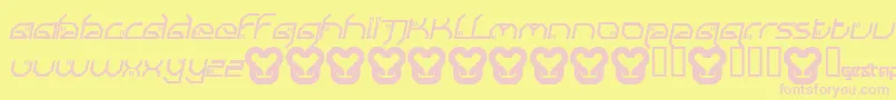 SubmitItalic Font – Pink Fonts on Yellow Background