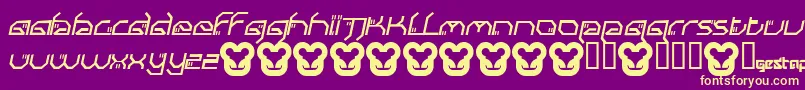 SubmitItalic Font – Yellow Fonts on Purple Background