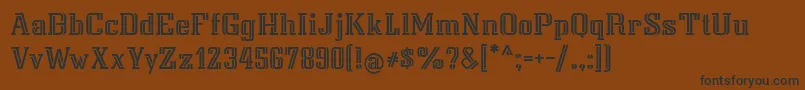 Isarcat Font – Black Fonts on Brown Background