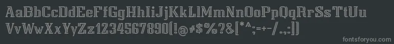 Шрифт Isarcat – серые шрифты на чёрном фоне