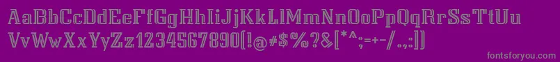 Isarcat Font – Gray Fonts on Purple Background