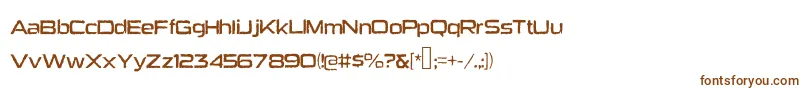 Heavybomb Font – Brown Fonts on White Background