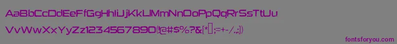Heavybomb Font – Purple Fonts on Gray Background