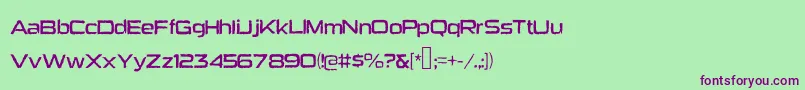 Heavybomb Font – Purple Fonts on Green Background
