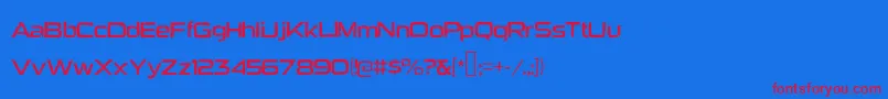 fuente Heavybomb – Fuentes Rojas Sobre Fondo Azul