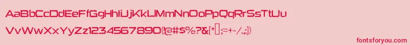 Heavybomb Font – Red Fonts on Pink Background