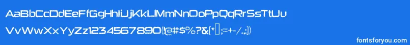 Heavybomb Font – White Fonts on Blue Background