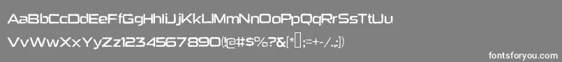 Heavybomb Font – White Fonts on Gray Background