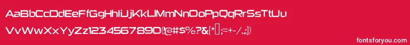 Heavybomb Font – White Fonts on Red Background