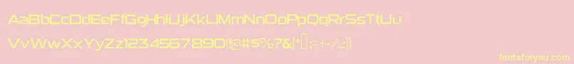 Heavybomb Font – Yellow Fonts on Pink Background