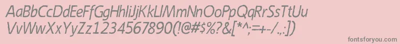 En savoir plus sur la police EmoryItalic Police EmoryItalic – polices grises sur fond rose