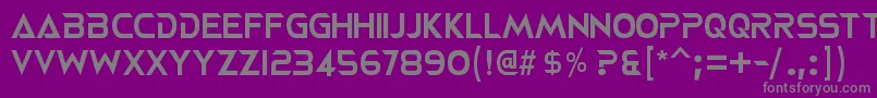 Neoterique-Schriftart – Graue Schriften auf violettem Hintergrund