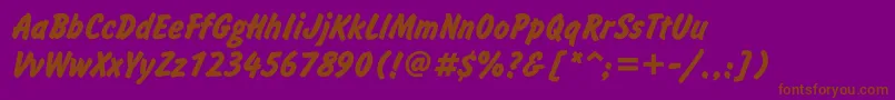 InformattBold Font – Brown Fonts on Purple Background