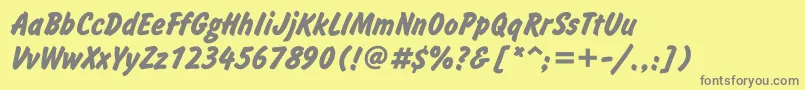 InformattBold Font – Gray Fonts on Yellow Background