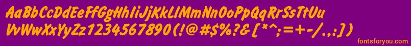 InformattBold Font – Orange Fonts on Purple Background