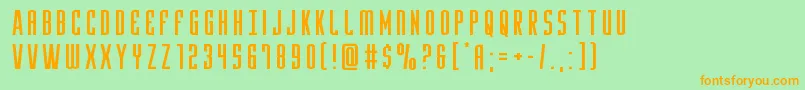 Yfilesexpand Font – Orange Fonts on Green Background