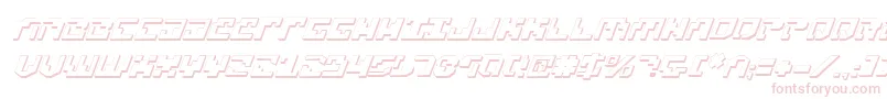 Xenophobia3DItalic Font – Pink Fonts on White Background