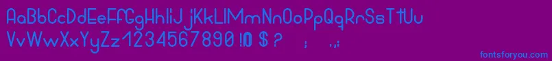 BowhouseBlack Font – Blue Fonts on Purple Background