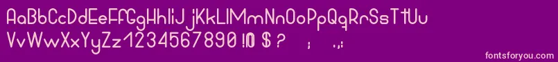 BowhouseBlack Font – Pink Fonts on Purple Background