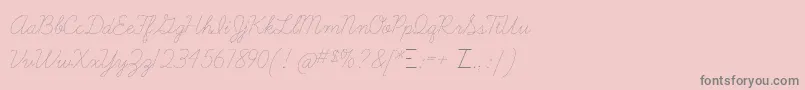 More about Learningcurvedashed Font Learningcurvedashed Font – Gray Fonts on Pink Background