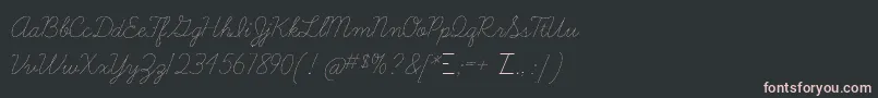 Learningcurvedashed Font – Pink Fonts on Black Background