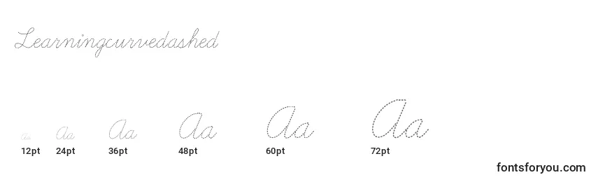 Learningcurvedashed Font Sizes