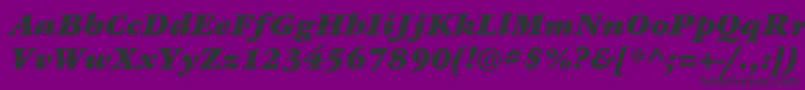 ItcgaramondstdUltita Font – Black Fonts on Purple Background