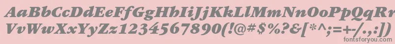 ItcgaramondstdUltita Font – Gray Fonts on Pink Background