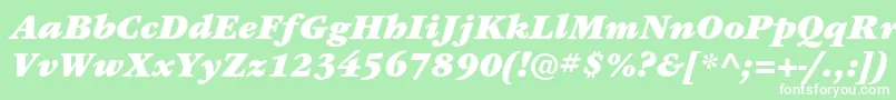 ItcgaramondstdUltita Font – White Fonts on Green Background