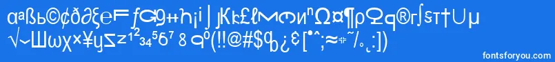 Подробнее о шрифте BungleCity Шрифт BungleCity – белые шрифты на синем фоне