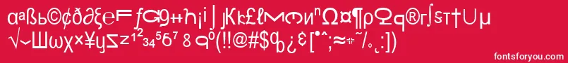 BungleCity Font – White Fonts on Red Background