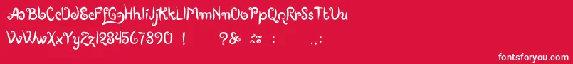 BoutiquesOfMerauke Font – White Fonts on Red Background