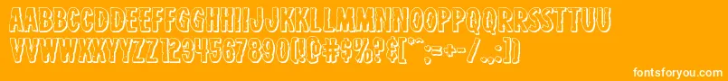 Carnivalcorpseexpandshadow Font – White Fonts on Orange Background