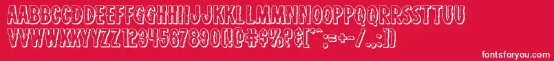 Carnivalcorpseexpandshadow Font – White Fonts on Red Background