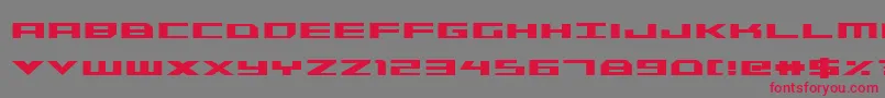 Triremecondbold Font – Red Fonts on Gray Background