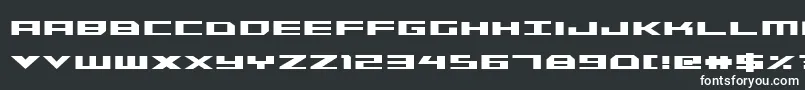 フォントTriremecondbold – 白い文字