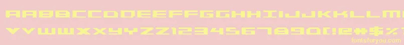 Triremecondbold Font – Yellow Fonts on Pink Background